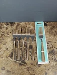 Set Of 11 Pfaltzgraff Danford Stainless Steel Dinner Forks. Fixed Price $31.49.