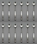 Oneida - Adelphia Stainless Iced Beverage Spoons Set Of Twelve Usa Made. Fixed Price $45.99.