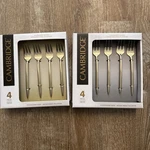Cambridge Cocktail Forks Set Of 8 Champagne Plated Stainless Steel Flatware.. Fixed Price $22.00.