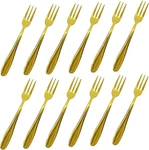Comicfs 12-PIECE Appetizer Small Forks, 5.2 Inches, Dessert Stainless Stee. Fixed Price $15.84.