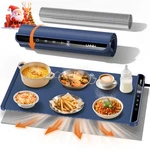 Food Warming Mat With Heat-resistant Pad, 26X15", Temp & Timer Settings. Fixed Price $59.39.