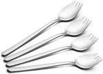 Yfwood Sporks, 4-PACK 18/10 Stainless Steel Dessert Spoons 7.4INCHES Long Handle. Fixed Price $11.71.