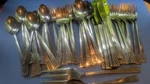 52 Pieces Vintage Retro Stanley Roberts Stainless Flatware Lattice Srb 16. Fixed Price $93.50.
