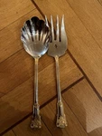 Royal Albert Country Roses Gold Accent 2 Pc Solid Serving Set Nwb. Fixed Price $111.25.