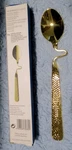 Villeroy & Boch Germany New Wave Bent Caffe Spoon Gold Plated 7" Nib. Fixed Price $17.50.