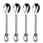 Gourmet Settings Twist 5-1/2" Mini Demitassse Spoons (set Of 4). Fixed Price $42.24.