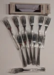 Chefs Catalog Elegance Pasta Forks ( Set Of 12 ) 18/8 Stainless Steel Nib #31419. Fixed Price $45.00.