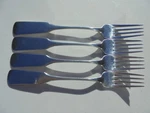 4 Wmf Cromargan Pilgrim Stainless Dinner Forks. Fixed Price $69.99.