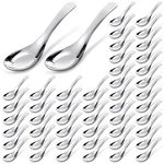 50 Pcs Stainless Steel Soup Spoons Mirror Polished Asian For Boui.... Fixed Price $44.88.