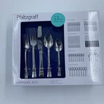 Pfaltzgraff Everyday Sapphire Bay Stainless Steel 53 Piece Flatware Service 8. Fixed Price $49.99.