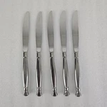 Dinner Knives 5 Pc Oneida Act 1 Stainless Cube Mark Flatware Glossy Lot. Fixed Price $42.30.
