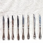 Oneida American Harmony Arbor Dinner Knives 9 1/2" Stainless Flatware New Set 8. Fixed Price $21.84.
