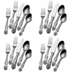Wallace Lion 18/10 Stainless Steel 20PC. Flatware Set (service For Four). Fixed Price $149.99.