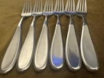 (6) Dinner Forks Splendide Danica Dune 18/8 Stainless Korea Satin. Fixed Price $49.75.