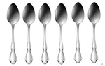Oneida Chateau Teaspoons - Set Of 6, Stainless Steel 18/8. Fixed Price $38.77.