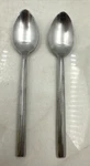 Hampton Silver Teaspoons HSV10 Stainless Triangular Handle Oval Set Of 2. Fixed Price $14.95.
