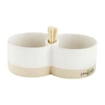 Mud Pie E4 Home Farmstead 1/4" X 6 3/4" Sectioned Toothpick Server 40430005. Fixed Price $23.99.