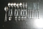 Hampton Silversmiths Geneva Flatware Lot 20 Pc. Fixed Price $64.99.