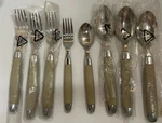 8 Ikea Taupe Gray Handle Flatware Pieces Spoons Forks New. Fixed Price $19.99.