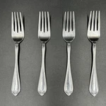 Tennison By International Silver Stainless Flatware Salad Dessert Forks Set Of 4. Fixed Price $21.99.
