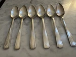 National Silver Co NTS59 Teaspoon PLATED-6 Pieces. Fixed Price $37.00.