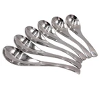 Set Of 6-6.5 X1.8 Inches Functional Heavy-weight Stainless Steel Soup Spoons .... Fixed Price $15.50.