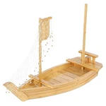 Leqc Bamboo Sushi Boat Serving Tray Extra Large 31.5INCH, White. Fixed Price $128.70.