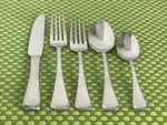 Mikasa Cosmo Satin Stainless 18/10 Beveled Edge New Flatware Smart Choice B119N. Fixed Price $8.14.