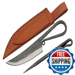 Szco 7.75 Hand Forged Medieval Style Feasting Knife Sheath HS-4449. Fixed Price $37.03.