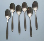 Wmf Cromargan Line Germany Older 7 3/4" Table/ Serving Spoons Stainless Lot Of 6. Fixed Price $129.99.