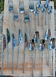 Lemeya Modern Stainless Steel Flatware Set Service For 5 Silverware Heavy!. Fixed Price $19.98.