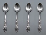 Oneida Stainless Flatware - Huntington Teaspoons Set Of Four Usa Made Nos. Fixed Price $19.99.