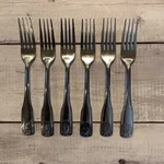 Set Of 6 Oneida Laguna Stainless Flatware Dinner Fork Lot #1. Fixed Price $18.35.
