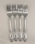 Oneida Wordsworth 4PC Dinner Forks Set 18/0 Stainless Flatware Silverware Floral. Fixed Price $14.99.