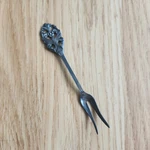 Carlen C5N1 Silverplate Snail Fork 4" Vintage Ornate Openwork Escargot Utensil. Fixed Price $17.99.