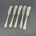 Friendship Medality Oneida Community Tudor Plate 1932 Flat Handle Butter Knives. Fixed Price $38.96.