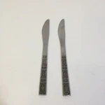 2 Dinner Knives 8" Orleans Silver Flatware Stainless Steel 11. Fixed Price $9.98.
