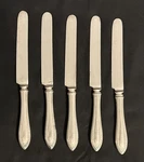 Oneida - 1910 Sheraton French Hollow Bolster Butter Knives Lot Of 5. Fixed Price $25.00.