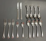 Excel Flatware Set Of 15 Mixed Lot Exf Stainless Steel. Fixed Price $13.90.