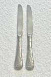 (2) Cambridge Lodge Frost W/tree Stainless 9 3/4" Dinner Knives *free Shipping*. Fixed Price $22.99.