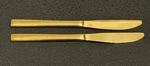 Acopa Phoenix Gold 9 5/16" Stainless Steel Forged Dinner Knife, Lot Of 2. Fixed Price $9.99.