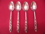 Set Of 4 Soup Spoons Orleans Richelieu Stainless Steel Flatware 7.5" GA3. Fixed Price $33.14.