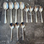 Oneida Delco Peer Ii Round Bowl Soup Serving Spoons Lot Of 11 (33). Fixed Price $44.99.