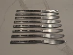 Lifetime Cutlery LCU11 Solid Handle Dinner Knives - Set Of 8. Fixed Price $14.95.