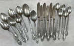 19 Piece Kimco Stainless K1010 Korea Flatware Spoons Knives. Fixed Price $28.00.
