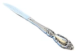 Modern Hollow Dinner Knife Louisiana Oneida Silver Stainless Glossy 9 1/8". Fixed Price $6.04.