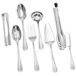 Kingstone Piece Teardrop Serving Utensils Set, 18/10 Stainless Steel. Fixed Price $58.15.