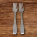 Cohr COH5 Salad Forks Set Of 2 Stainless Denmark Satin Silverware Flatware. Fixed Price $20.52.