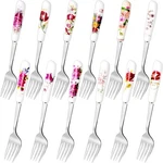 12PCS Dinner Forks, Stainless Steel Floral Design Flatware With. Fixed Price $26.74.