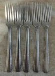 Fork MJS2 Stainless By Majesco 7 1/4" Glossy Usa 5 Pc. Fixed Price $15.99.